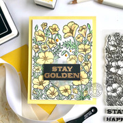 Golden Poppies - Clear Stamp