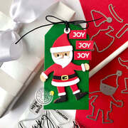 Santa Gift Tag - Fancy Die