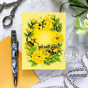 Bee Florals Window - Fancy Die 