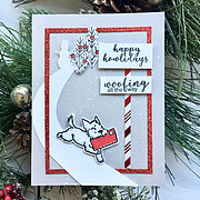 Merry Woof Frame Cuts - Christmas Craft Die