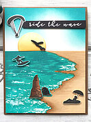 Beach HeroScape Frame Cuts - Craft Die