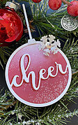 Cheer Christmas Ornament Fancy Die - Craft Die