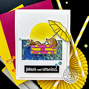 Lounging Pups Frame Cuts - Craft Die