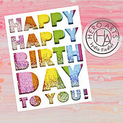Birthday Message Cover Plate - Craft Die