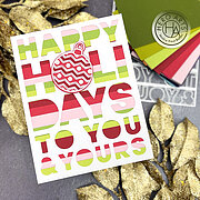 Happy Holidays Cover Plate - Craft Die