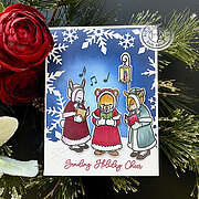 Christmas Carolers Frame Cuts - Craft Die