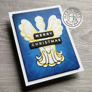 Stained Glass Angel - Hot Foil Plate  