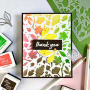 Leaf Circle - Craft Stencil