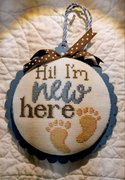 I'm New Here - Birth Record - Cross Stitch Pattern