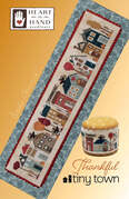 Thankful Tiny Town - Thanksgiving Cross Stitch Pattern