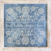 Busy Hands Happy Heart - Cross Stitch Pattern