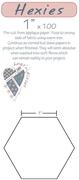Iron On Hexies 100 ct 1" - English Paper Piecing 