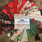 Holiday Cheer Candy Canes Evergreen - Quilt Fabric
