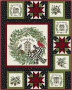 Holidays At Home Berry Red - Quilt Fabric