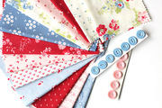 Hollyhocks Roses Hollyhock Pink - Quilt Fabric