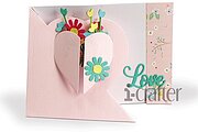 Heart Blooms Flip Card - Valentines Craft Die, different perspective #3. Select this picture to zoom in