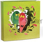 Love Birds Tunnel Card - Valentines Craft Die