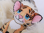 Little Tiger Toy - Cross Stitch