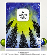 Trees in Winter - Clear Stamp
