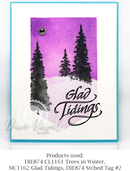 Trees in Winter - Clear Stamp