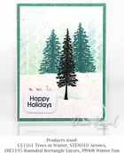 Trees in Winter - Clear Stamp
