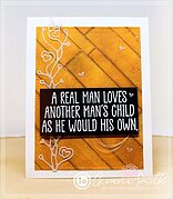 A Real Man - Cling Stamp