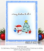 Merry Christmas to All - Impression Obsession Craft Die