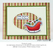 Merry Christmas to All - Impression Obsession Craft Die