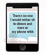 Sit in Silence - Cling Stamp