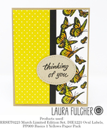 March - Red Rubber Stamp Set