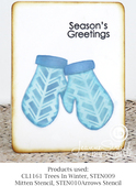 Hat & Mitten - Craft Stencil 