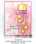 Botanical Bell Chimes - Clear Stamp