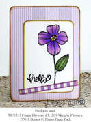 Sketchy Flowers - Clear Stamp