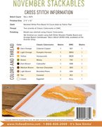 Stackables November - Thanksgiving Cross Stitch Pattern, different perspective #1. Select this picture to zoom in