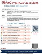 Patriotic TypeFACE - Cross Stitch Pattern