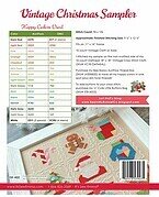 Vintage Christmas Sampler - Cross Stitch Pattern