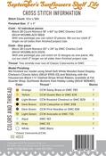 Shelf Life September's Sunflowers - Cross Stitch Pattern