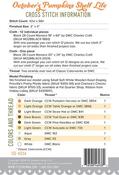 Shelf Life October's Pumpkins - Cross Stitch Pattern