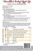 Shelf Life November's Turkey - Cross Stitch Pattern