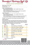 Shelf Life December's Christmas - Cross Stitch Pattern
