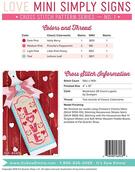 Love Mini Simply Signs - Cross Stitch Pattern