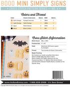Boo Mini Simply Signs - Cross Stitch Pattern