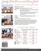 Spooky Cute Ornaments - Halloween Cross Stitch Pattern