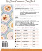 Bee Sweet Ornaments - Cross Stitch Pattern, different perspective #1. Select this picture to zoom in