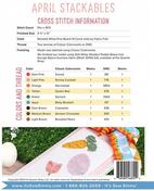 Stackables April - Cross Stitch Pattern