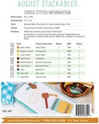 Stackables August - Cross Stitch Pattern