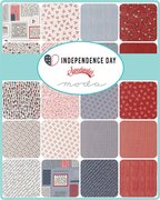 Independence Day Text Vanilla - Patriotic Quilt Fabric