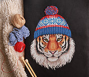 Theo the Sportstiger - Cross Stitch Kit