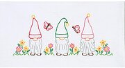 Gnomes - Stamped Pillowcases w/ White Perle Edge