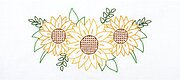 Golden Sunflowers - Pillowcases - Embroidery Kit